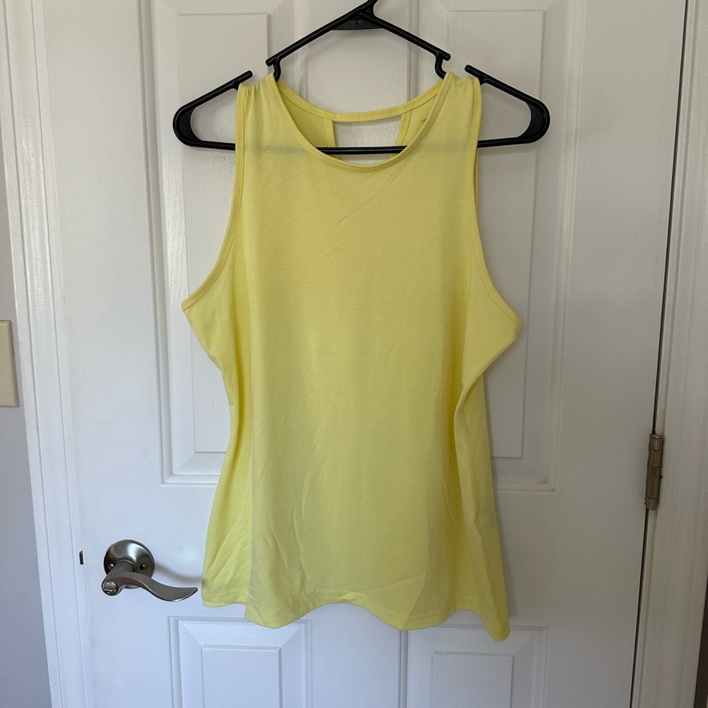 Yellow Workout Tank Top